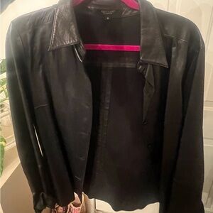 Genuine Leather Button down shirt